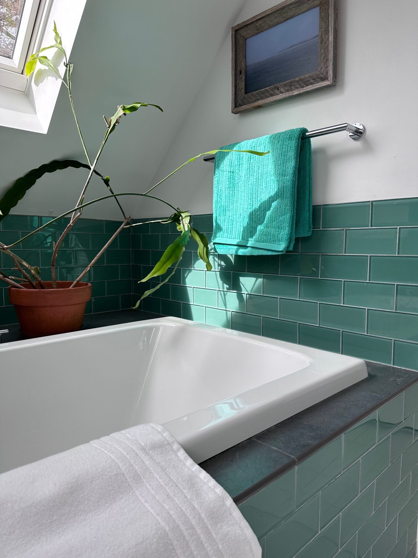 Bathroom tub and tile detail